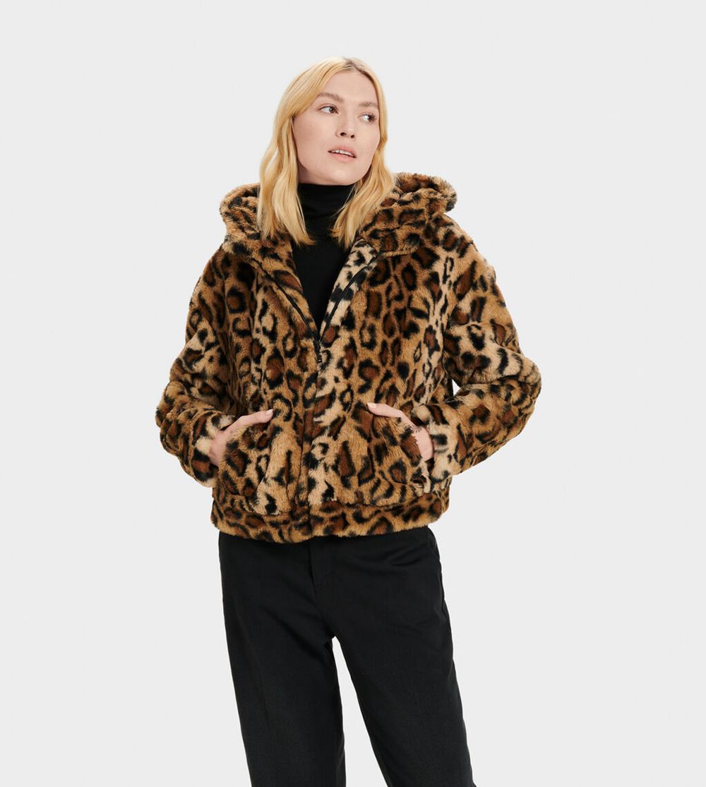 Ugg Hoodie Canada - Ugg Women's Mandy Faux Fur Leopard